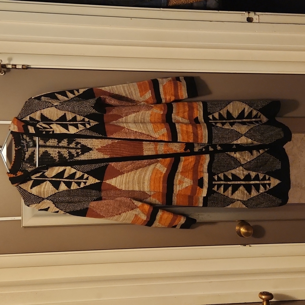 Beautiful hooded cardigan duster juniors large